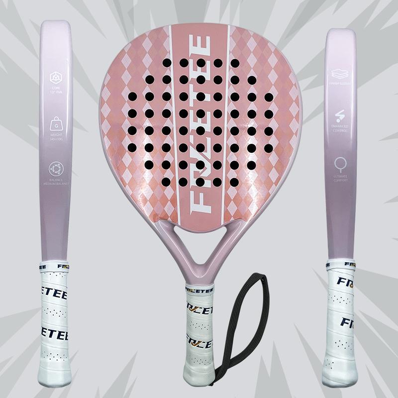 Round Shape Carbon Fiber Padel Tennis Rackets Raqueta