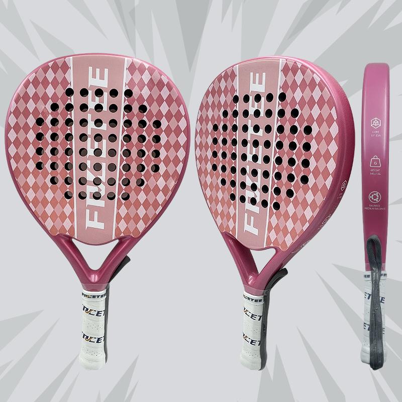 Round Shape Carbon Fiber Padel Tennis Rackets Raqueta